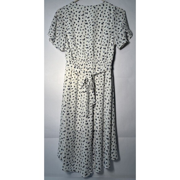 Sienna Sky Dress Women’s S White With Blue Floral Print Cottagecore Fairy w/Belt - Picture 10 of 10
